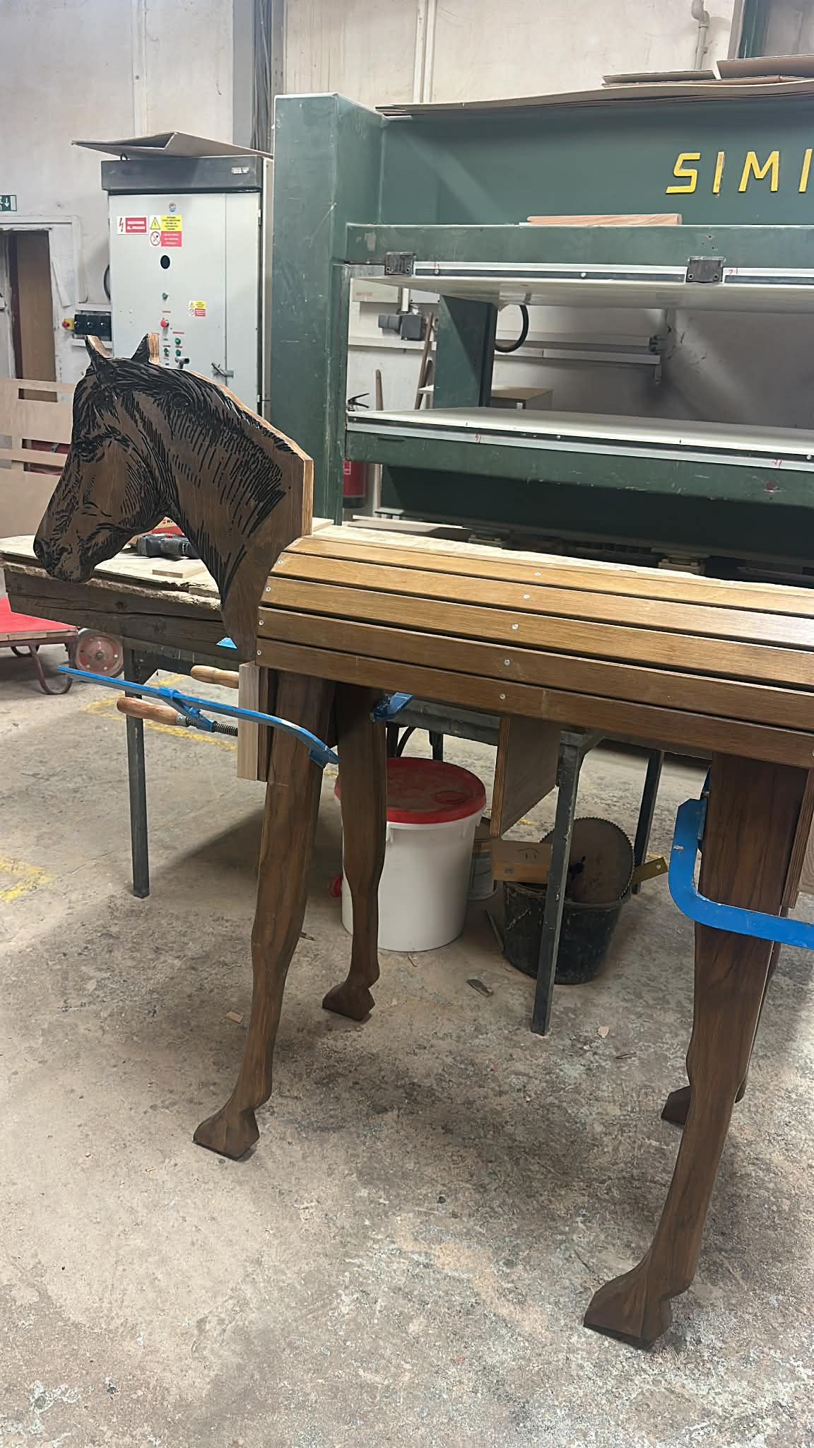 Dřevěný kůň pro děti - velký, ruční výroba 15